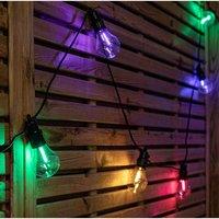 Samuel Alexander Set Of 10 Indoor Outdoor Connectable Festoon Lights With Multi-coloured Leds