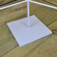 Samuel Alexander White Christmas Tree 7 Tealight Holder With Dangling White Stars, White