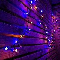 Samuel Alexander 3.75M 150 LED Frosted Berry Christmas Cap Lights In Rainbow With Timer Indoor Or Outdoor