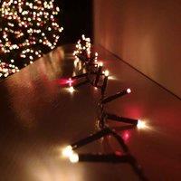 Samuel Alexander 750 Led 18.7M Premier Treebrights Indoor Outdoor Christmas Multi Function Mains Operated String Lights With Timer In Red & Vintage Gold