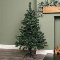 Samuel Alexander 4Ft 1.2M Green Artificial Christmas Tree With Green Metal Stand And 219 Tips, Green