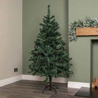 Samuel Alexander 5Ft 1.5M Green Artificial Christmas Tree With Green Metal Stand And 329 Tips, Green