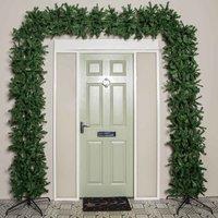 Samuel Alexander 8Ft 2.55M Double Door Artificial Christmas Tree Arch In Green With 2000 Tips, Green