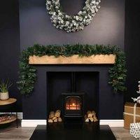 Samuel Alexander 2.7M Green Christmas Garland With Pine Cones And Mixed Needles