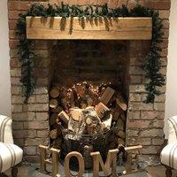 Samuel Alexander Pack Of 4 X 2.7M 9Ft X 20Cm Canadian Pine Christmas Garland Plain Green, Green