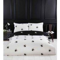 Rapport Home Black Spider Microfibre Duvet Set Single Multi, Multi