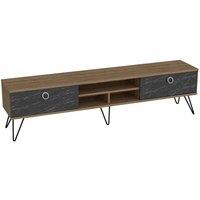 Decorotika Lorenz TV Stand And Cabinets For Living Room - Bendire And Walnut, Multi