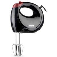 Geepas 150W Hand Mixer 7 Speed Turbo & Eject Button, Black