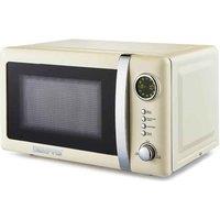 Geepas 20 Litre 700W Digital Microwave Oven 12 Preset Cream, Cream