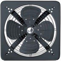 Cyclone 12inch Industrial Extractor Metal Axial Exhaust Ventilation Commercial Air Blower Fan, Black