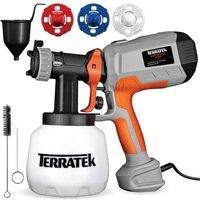 800ml Electric Paint Sprayer 650W Power HVLP Spray Gun 3 Spray Mode Fence Wall