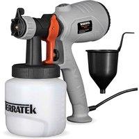 Terratek 350W Electric Fence Paint Sprayer 800Ml Paint Pot, Grey