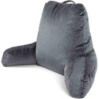 Dreamcatcher Grey Reading Pillow Large Shredded Memory Foam Cuddle Cushion, Grey