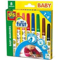 My First - Baby Markers - 8 Colours, Multi