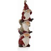 The Seasonal Gift Co. Stack Of 3 Gnomes, Red