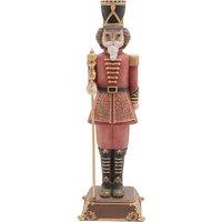 The Seasonal Gift Co. Standing Soldier In Polyresin, Red