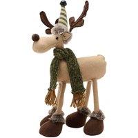 The Seasonal Gift Co. Fabric Four Legged Moose Ornament, Brown