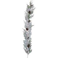The Seasonal Gift Co. Snowy Pine Foliage & Cone Garland, Green