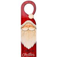 The Seasonal Gift Co. Santa Door Hanger, Red