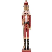 The Seasonal Gift Co. Red Wooden Nutcracker, Red