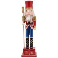 The Seasonal Gift Co. Nutcracker Perpetual Calendar, Red