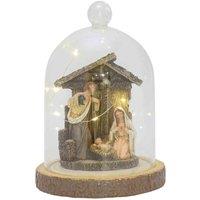 The Seasonal Gift Co. Light Up Nativity Scene, Clear