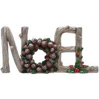 The Seasonal Gift Co. Resin Mantel Plaque - Noel, Grey
