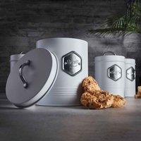 Cooks Professional 5 Piece Storage Canister Set White/Silver, White