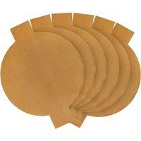 Cooks Professional 6x 32cm Pizza Oven Stone Liner w/ Handles, Brown