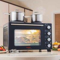 Cooks Professional Mini Oven w/ Hobs(28L ), Black