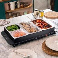 Cooks Professional 4-section Buffet Warmer 7.2 L, Black
