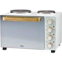 Cooks Professional Mini Oven w/ Hobs 28L Nordic White, White