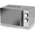 Tower T24015S 800W 20L Manual Microwave - Silver