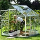 Vitavia Venus 6' x 6' Horticultural Glass Greenhouse - Silver