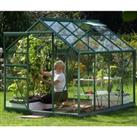 Vitavia Venus 6' x 8' Green Coated Greenhouse - Horticultural Glass
