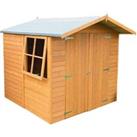 Shire Overlap 7ft x 7ft Wooden Apex Garden Shed