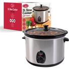 Quest 35280 5L Electrical Slow Cooker - Stainless Steel