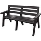 NBB Recycled Furniture NBB Recycled Captain Treble Bench Seat - Black