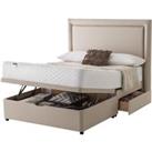 Silentnight Miracoil Ortho 135cm Mattress with Ottoman and 2 Drawer Divan Bed Set - Sand No Headboard