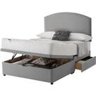 Silentnight Miracoil Ortho 150cm Mattress with Ottoman and 2 Drawer Divan Bed Set - Slate Grey No Headboard