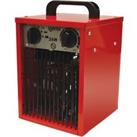 Igenix 2kW Industrial Fan Heater - Red