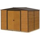 Rowlinson 10 x 12 Woodvale Metal Apex Shed With Floor