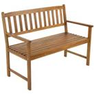 Charles Bentley Wooden Acacia 2-3 Seater Bench