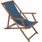 Charles Bentley Eucalyptus Deck Chair - Teal