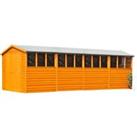 Shire Overlap Double Door Shed - 10ft x 20ft