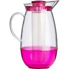 Premier Housewares 2.5L Jug with Ice Chamber - Pink