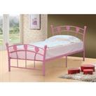 SleepOn Elsie Single Bed Frame Pink