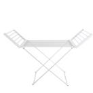Status 230W Portable Heated Clothes Airer with Wings - Silver