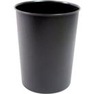 JVL Quality Vibrance Lightweight Waste Paper Basket Bin Plastic Black