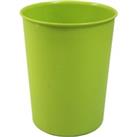 JVL Quality Vibrance Lightweight Waste Paper Basket Bin Plastic Bright Green